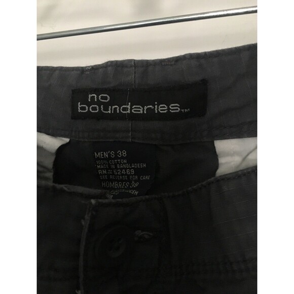 NOBO Men's Cargo Shorts Pockets Zip & Button Size 38 Gray - Picture 3 of 12
